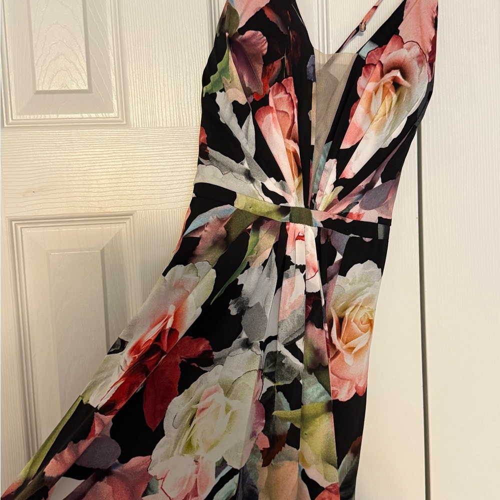 Cachet Black Sleeveless Polyester Dress - Picture 4 of 6